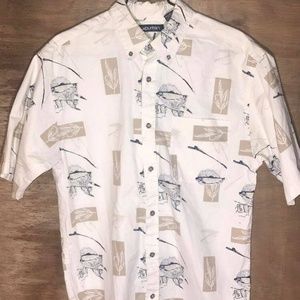 Puritan Hawaiian Button Down Mens M